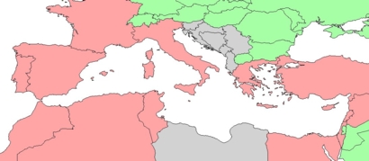 Countries currently involved in the MEDUSA project